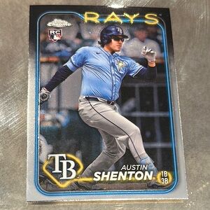 Topps Chrome Baseball Card - Blue and Gray